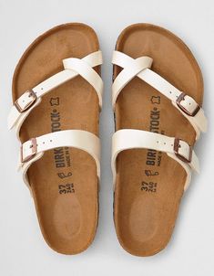 Birkenstock Women's Mayari Sandal 3 Strap Birks, Birkenstock Women, Birkenstock Mayari, Dream Shoes, Cute Shoes, Birkenstock, Women's Jeans, American Eagle Outfitters, Flip Flops