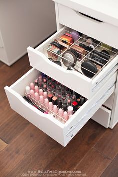 ALEXANDRA Compact ORGANIZER (FITS IKEA® ALEX DRAWERS™) Alex Drawers, Rangement Makeup, Ikea Alex Drawers, Makeup Vanities, Silver Bedroom, Random Tips, Ikea Alex, Lipstick Organizer, Makeup Drawer Organization