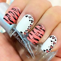 Neon Tiger, Nails Cheetah, Zebra Nails, Animal Print Nails Art, Animal Nails, Best Nail Art Designs, Animal Print Nails, Get Nails