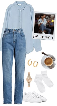 90s Fashion For Work, 90s Fashion Outfits Friends, Movie Clothes Inspired Outfits, Friends Outfits Inspiration Monica, Monica Geller Best Outfits, Movie With Friends Outfit, Monica Geller Style Outfits, 90s Monica Geller Outfits, Monica From Friends Outfit