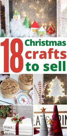 DIY Christmas Decorations to make and sell. These handmade christmas decorations and easy christmas ornaments are so cute and can be profitable to make and sell. Selling Christmas Crafts, Easy Christmas Crafts To Sell, Easy Winter Decorations, Christmas Hostess Gifts, Selling Ideas, Easy Christmas Ornaments