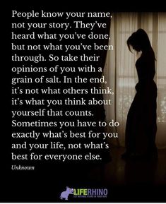 a woman standing in front of a window with the words people know your name not your story they've heard what you've done