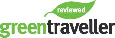 the green traveller logo is shown