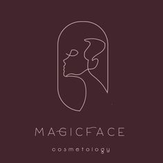 a woman's face with the words, magicface cosmetics