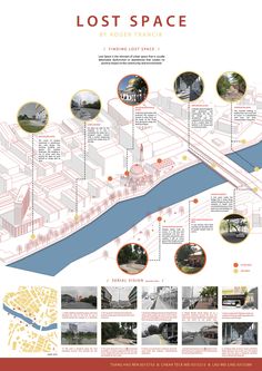 a map showing the locations of many different buildings