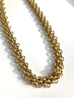 Gold Thick Stainless Steel Necklace, Waterproof jewelry, Statement Big Necklace, 18k gold-filled Necklace, Chunky Chain Necklace, Gift for her Length: 45 cm (+5) Made from Stainless steel filled in 18k gold Our Jewelry is water resistant Bracelet of the same collection https://www.etsy.com/your/shops/KarlandKate/tools/listings/1640319761 Stainless steel is a popular material for jewelry because it's affordable and durable. Gold-filled jewelry has thicker gold alloy than simple gold plated jewelr Chunky Chain Necklace, Big Necklace, Chunky Chain Necklaces, Necklace Chunky, Gold Alloys, Jewelry Statement, Waterproof Jewelry, Steel Necklace, Gold Filled Jewelry