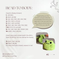 the instructions for crocheted slippers are shown in this brochure page