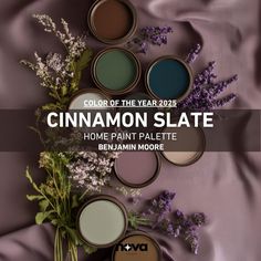 the color of the year 2020 is cinnamon slate from paint palettes to benjamin moore