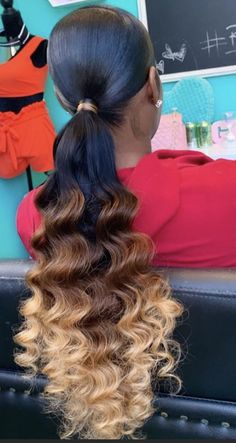 Low Ponytail Hairstyles, Slick Ponytail, Weave Ponytail Hairstyles, Twisted Hair, Weave Ponytail, Black Ponytail Hairstyles, A Pony