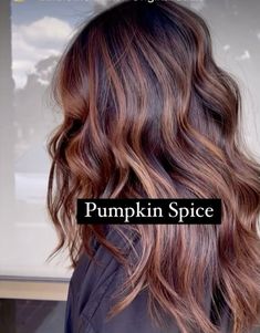 Pumpkin Spice Hair Color Brunette, Fall Brown Hair Color Brunettes, Dark Bayalage, Fall Hair Brunette, Fall Hair Colors For Brunettes, Pumpkin Spice Hair Color, Hairstyle Generator, Brunette Fall Hair, Pumpkin Spice Hair