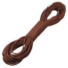 a brown rope is shown on a white background