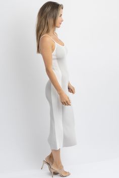 WHIPPED KNIT CONTRAST MIDI DRESS – L'ABEYE Stretch Midi Dress For Brunch, White Stretch Midi Bodycon Dress, White Stretch Midi Length Bodycon Dress, White Stretch Bodycon Midi Dress, Bodycon Midi Dress For Loungewear, Midi-length Bodycon Dress For Brunch, Midi Length Bodycon Dress For Brunch, Chic Seamless Loungewear Dress, Elegant Ribbed Midi Dress For Daywear