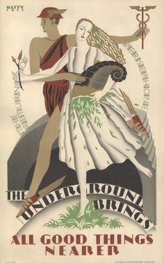 an old poster with a man holding a woman's back and the words, all good things near