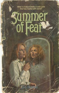 an old book cover with two women looking at each other in front of a mirror