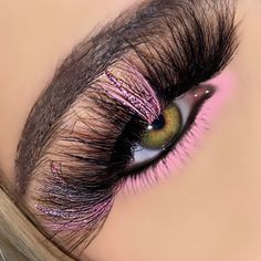 Introducing "fantasy": -3d luxury mink glitter color strip eyelash extensions -2 tone pink color lashes with pink glitter lashes -full fluffy volume -25mm -reusable up to 25+ wears Pink Glitter Lashes, Lashes With Glitter, Lashes With Pink, Lash Patterns, Pink Eyelashes, Color Eyelashes, Pink Lashes, Custom Eyelashes, Glitter Lashes