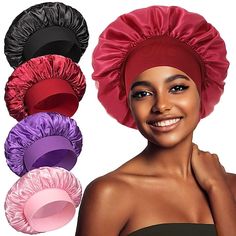 Hair Wraps For Sleeping, Sleep Bonnet, Silk Sleep Cap, Sleep Hat, Silk Bonnet, Satin Bonnet, Hair Bonnet, Lost Hair, Hair Life