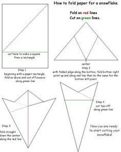 how to fold an origami paper snowflake - step by step instructions