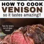 the cover of how to cook venison so it tastes amazing