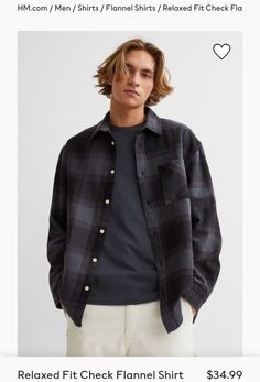 Wardrobe Planning, Boys Summer Outfits, Winter Outfits Men, Plaid Flannel Shirt, Oxford Shirt, Cotton Flannel, Plaid Flannel, Shirt Collar, Casual Shirts For Men