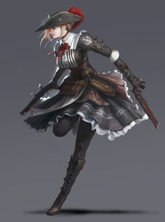 Poppy Outfit, Anime Pirate, Samurai Artwork, Pirate Art, Female Character Concept, Pirate Woman, Modern Fantasy, Girls Characters