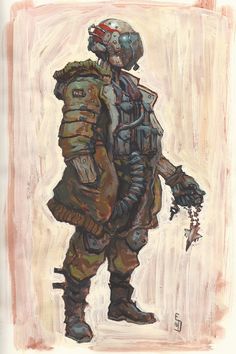 Galaxy Express, Moleskine Sketchbook, Robot Concept Art, Traditional Paintings, Character Designs, Post Apocalyptic, Art Portfolio, Design Challenges, Painting Style