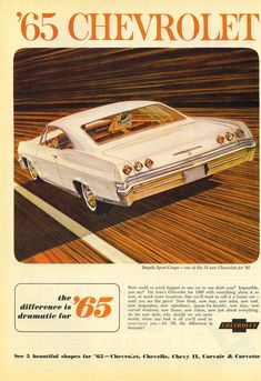 an advertisement for the chevrolet 65 chevelet