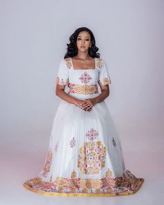 Radiant Light Tone Wedding Habesha Dress Modern Habesha Kemis Traditio – TheEthiopianStore Habesha Dress Modern, Habesha Wedding Dress, Grad 2025, Habesha Wedding, Eritrean Clothing, Ethiopian Dresses, Habesha Dress, Ethiopian Dress, Habesha Kemis