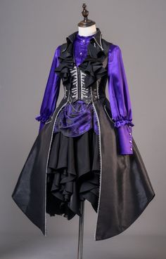 【-Black X Purple Colorway-】 Bones Hidden in the Deep Sea Series #Ouji #GothicLolita

◆ Shopping Link >>> https://lolitawardrobe.com/black-x-purple-colorway-bones-hidden-in-the-deep-sea-ouji-gothic-lolita-vest-blouse-shorts-skirt-and-trousers_p8497.html Vest Blouse, Indie Brands, Fancy Outfits, Gothic Lolita, Beauty Inspiration, Pretty Outfits, Fashion Beauty, Trousers