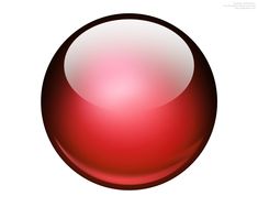 an image of a red sphere on a white background