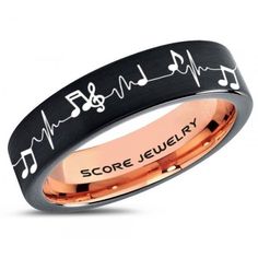 Music Ring, Music Heartbeat Ring, Music Sheet Ring, Music Jewelry, Piano Ring, Black Tungsten Ring, Black Ring, Black Wedding Band, Treble Clef Note Ring, Music Notes Ring Music Rings Men, Black Ring For Men, Piano Ring, Anime Rings, Music Heartbeat, Music Ring, Heartbeat Ring, Music Note Ring, Music Rings