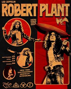 the poster for robert plant's led zepplin concert