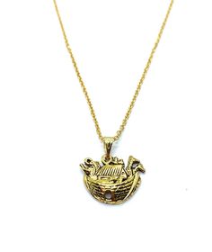 New Noah's Ark  charm is approx 3/4" x 1/2" in size hangs from 18" gold plated hypoallergenic chain.  Charms are antique gold tone zinc alloy (lead and nickel free) Bible Story, Noah's Ark, Noahs Ark, Bible Stories, Antique Gold, Zinc Alloy, Charm Necklace, Gold Tones, Gold Plate