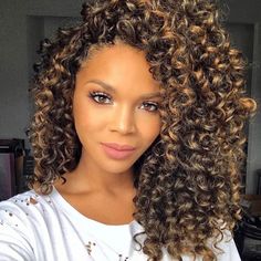 PRICES MAY VARY. Hair Material: GoGo Curl is made of fiber exclusively developed to resemble the touch and feel of human hair. Length: 14 Inches; Weight: 60g/pack; 28 strands/pack ; More Colors are Available: #1B, T1B/27, T1B/30... Package: 6Packs/Lot, Usually 4-6 Packs Can Full A Head. Feature: No smell, No harm to the skin. Lightweight, Not Rough, Smooth, Tight, Shiny and Silky, Not Easy To Tangled. Look Natural, easy to work with. Follow the fashion trend, try new styles show your own beauty Blond Hairstyles, Ocean Wave Crochet Hair, Curly Crochet Hair Styles, Brown Ombre Hair, Crochet Braids Hairstyles, Braid In Hair Extensions, Hair Brands, Brown Blonde Hair, Trending Hairstyles