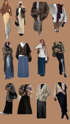 Modest Outfits Winter, Skirt Outfits Fall, Fashion Top Outfits