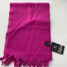 Alpaca Fur Fuchsia Scarf. Purchased In Peru. New With Tags. Dark Fuschia, Fuschia Color, Abstract Scarf, Black Silk Scarf, Sheer Scarf, Checked Scarf, Lace Shawl, Red Scarves, Vintage Scarf