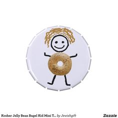 a drawing of a person holding a doughnut with the word shaloh on it