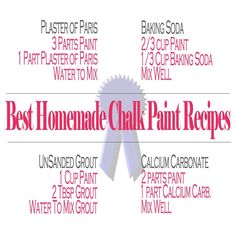 the best homemade chalk paint recipes