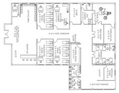 the floor plan for an office building