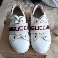 Good Used Condition. Does Have Some Wear All Around But Not Bad. No Rips Or Damage On Shoes. Shoes Gucci, Gucci Kids, Not Bad, Gucci Shoes, Kids Sneakers, On Shoes, Kids Shoes, Kids Shop, Shoes Sneakers