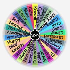 a spinning wheel with the words spin on it