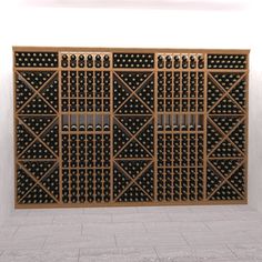 The Mix Precision Wood Wine Rack Kit - 7 Feet Tall Wine Cellar Wall, Bulk Storage, Custom Wine Cellars, Crown Moldings, Mahogany Stain, Wine Wall, Bottle Storage, Custom Wine, Wine Storage