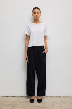 Margo Tapered Pocket Pant Style Pant, Satin Set, Fabric Shoes, Black Shop, Cotton Set, Margot Robbie, Cashmere Wool, Classic Dress, Pocket Pants