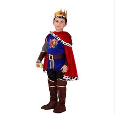 Halloween - Prince Charming Costume - Lusy Store LLC Prince Costume For Boy, Prince Charming Costume, Prince Costume, Prince Clothes, King Costume, Boy Halloween, King Outfit, Fantasias Halloween