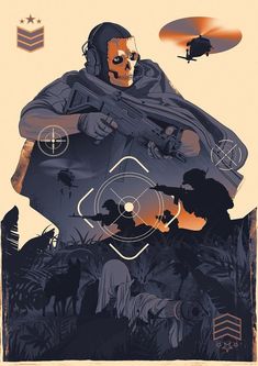 Call Of Duty Poster, Ghost Soldiers, Pro Create, Call Of Duty World, Army Print, Call Off Duty, Call Of Duty Ghosts, Combat Art, Instagram Prints