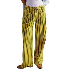 PRICES MAY VARY. ✿Soft Fabric: These striped drawstring pajama pants,wide leg pants woman,linen pants women,low waist straight pants lounge trousers with Pockets are made of premium 95% polyester, 5% elastane material, skin-friendly, soft and comfortable to wear. ✿Features: Y2k pants,y2k bottoms,womens pj pants,women's pajama bottoms,wide leg lounge pants for women,striped pants women,striped lounge pants,striped linen pants women,pj pants y2k,pj pants women,pinstripe pants women,pajama pants y2 Mum Fits, Streetwear Pants, Pockets Fashion, Casual Wide Leg Pants, Loose Trousers, Long Trousers, Wide Stripes, Baggy Pants, Baggy Pant