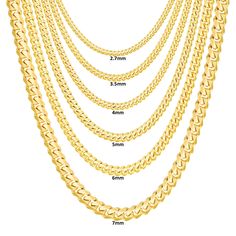 PRICES MAY VARY. REAL 18K GOLD: This brand new necklace is Solid 18K Yellow Gold, it is NOT Plated, NOT Filled, NOT Hollow; Professionally tested and STAMPED 18K for gold purity, therefore both highly durable and hypoallergenic CHAIN SPECS: Width: 5mm | Length: 18inches | Approximate Weight: 44.5g | Solid Links | The chain fastens with a secure double safety box clasp that is easy to put on and take off MADE IN ITALY: This high quality chain will not tarnish, fade, or discolor as it is crafted w Real Gold Chains For Men, Gold Jewelry For Men, Real Gold Chains, Safety Box, Miami Cuban Link Chain, Miami Cuban Link, Cuban Link Chain Necklaces, Real Gold Jewelry, Gold Chains For Men