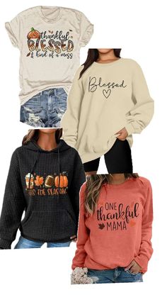 Get a cute Tshirt for Thanksgiving! Great colors and styles to choose. #thanksgiving #tshirts Thanksgiving Tshirts, Thanksgiving Shirts For Women, Thanksgiving Toddler, Thankful Mama, Cute Tshirt, Pun Shirts, Funny Turkey, Thanksgiving Outfits, Pumpkin Sweatshirts