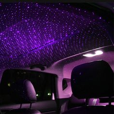 USB Type Car Interior Starry Atmosphere Light Laser Decoration Ceiling – Auto GoShop Starry Ceiling, Purple Car, Laser Lights, Red Car, Diode, Starry Sky, Car Window, Red Purple, Car Interior