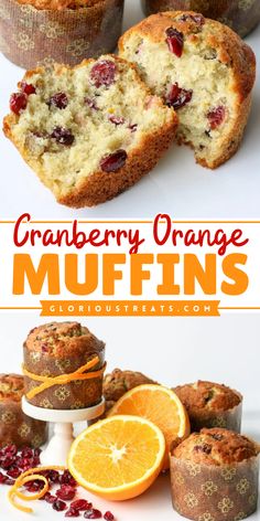 Start your holiday mornings with a burst of flavor from these Cranberry Orange Muffins! Moist and tender with a crumb that's simply irresistible, these muffins are flavored with fresh oranges and dried cranberries. A wonderful addition to your holiday brunch food! Cranberry Orange Muffin Recipe, Christmas Muffins, Orange Muffin Recipe, Muffin Flavors, Cranberry Orange Muffins, Orange Muffins, Simple Muffin Recipe, Homemade Muffins, Holiday Brunch