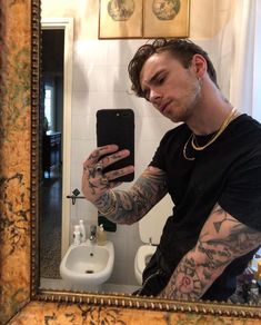 Bad Boy Style, Toys For Boys, Boy Fashion, Eye Candy, Mirror Selfie, Mirror, Tattoos